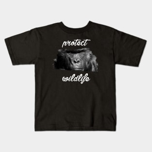 protect wildlife - gorilla Kids T-Shirt